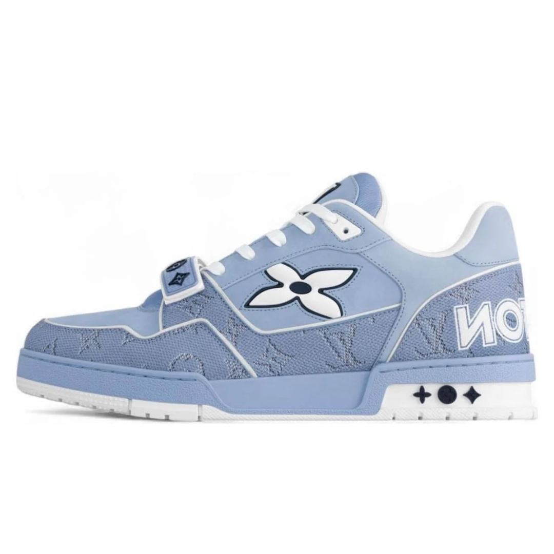 ELADÉLE MONOGRAM BLUE WHITE TRAINER