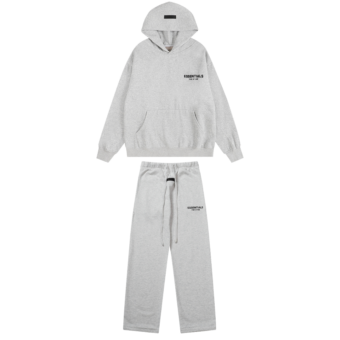 ESSENTIALS RELAXED LIGHT GREY TRACKSUIT
