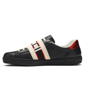 ELADÉLE STRIPE LEATHER BLACK