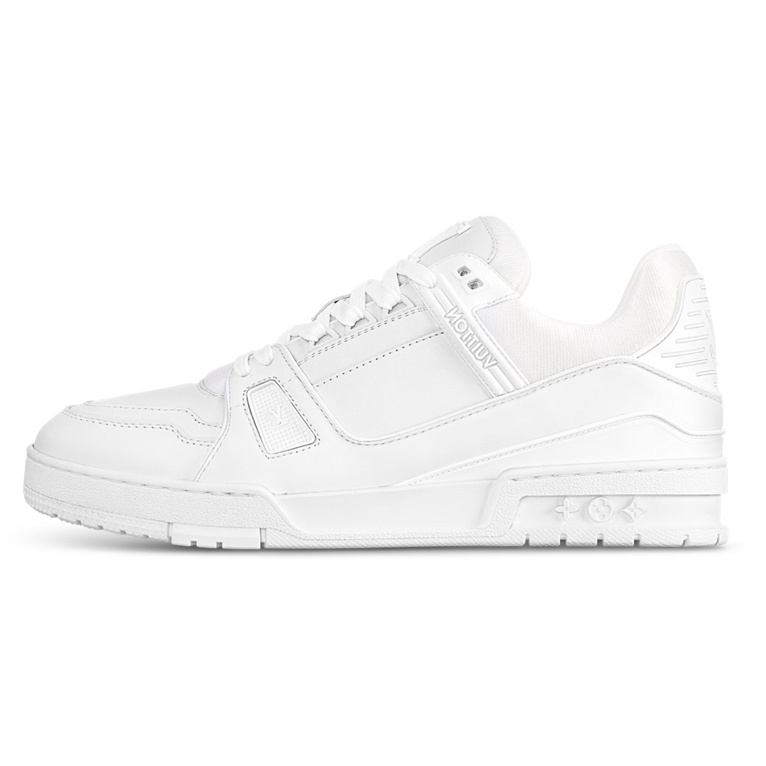 ELADÉLE MONOGRAM WHITE TRAINER