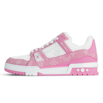 ELADÉLE MONOGRAM PINK WHITE TRAINER