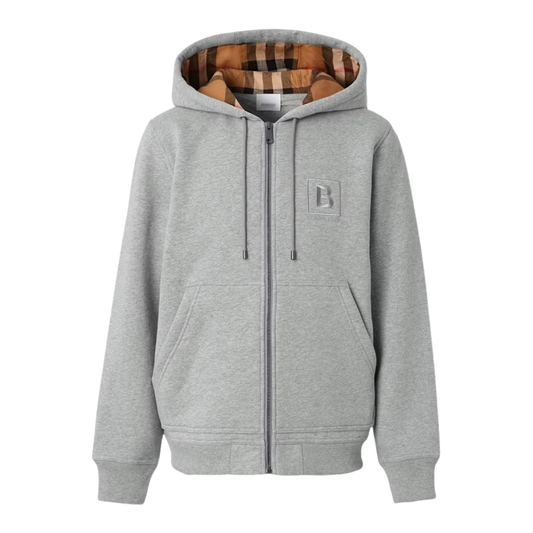 BB GRAPHIC GREY ZIP HOODIE