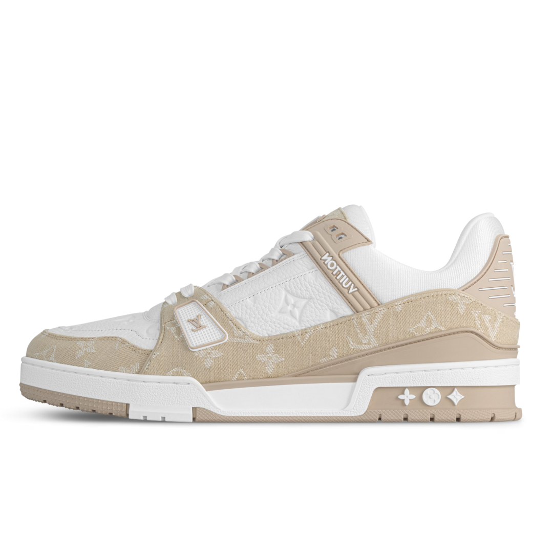 ELADÉLE MONOGRAM BEIGE TRAINER