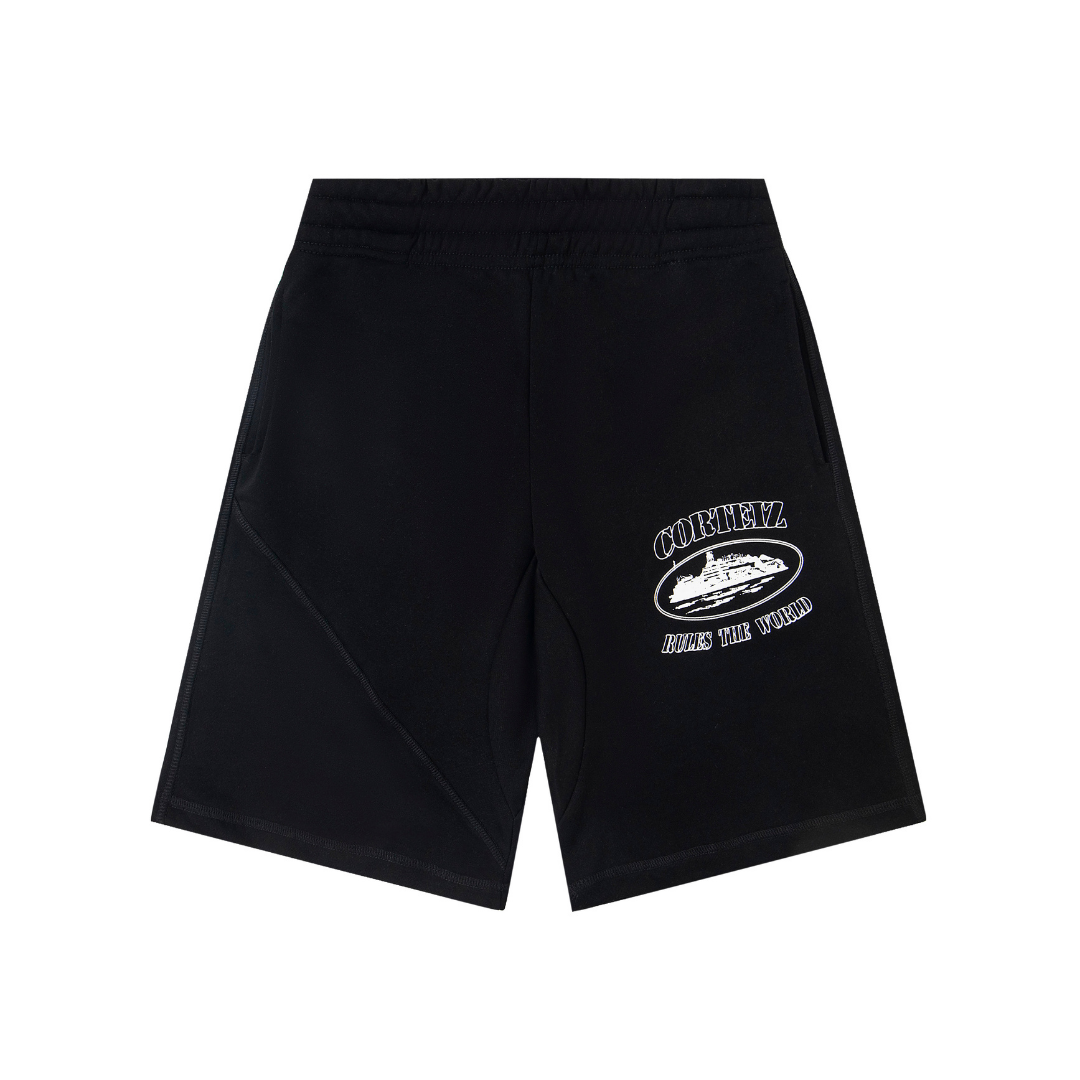 ELADÉLE ALCATRAZ RULES THE WORLD BLACK SHORTS