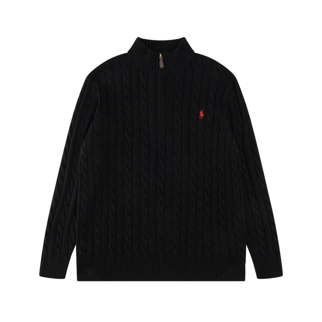 POLO HALF ZIP SWEATER