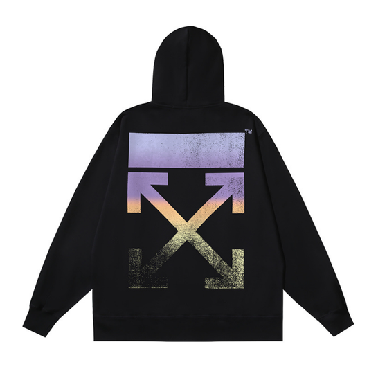 OFF-W MONOGRAM ZIP HOODIE