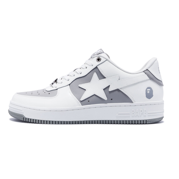 ELADÉLE BAPE BAPESTA WHITE GREY