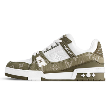 ELADÉLE MONOGRAM OLIVE GREEN TRAINER