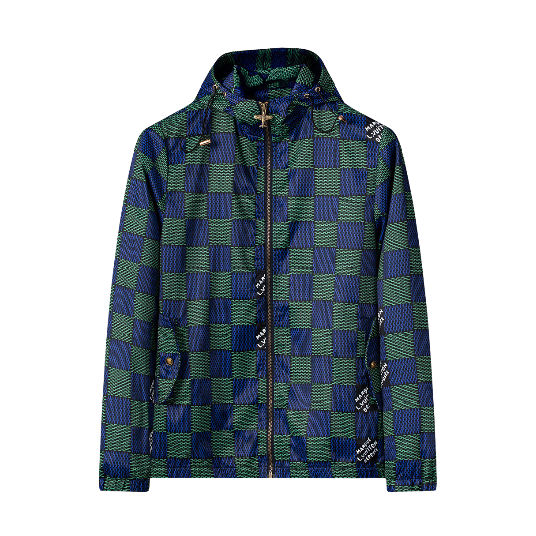 ELADÉLE MONOGRAM GREEN WINDBREAKER