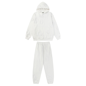 DENIM TRS FULL WHITE TRACKSUIT