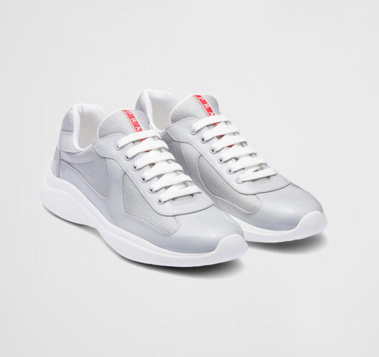 ELADÉLE LEDER AMERICAS CUP PATENT - GREY/SILVER